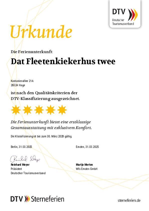 Dat Fleetenkiekerhus 2 Hage Exteriör bild